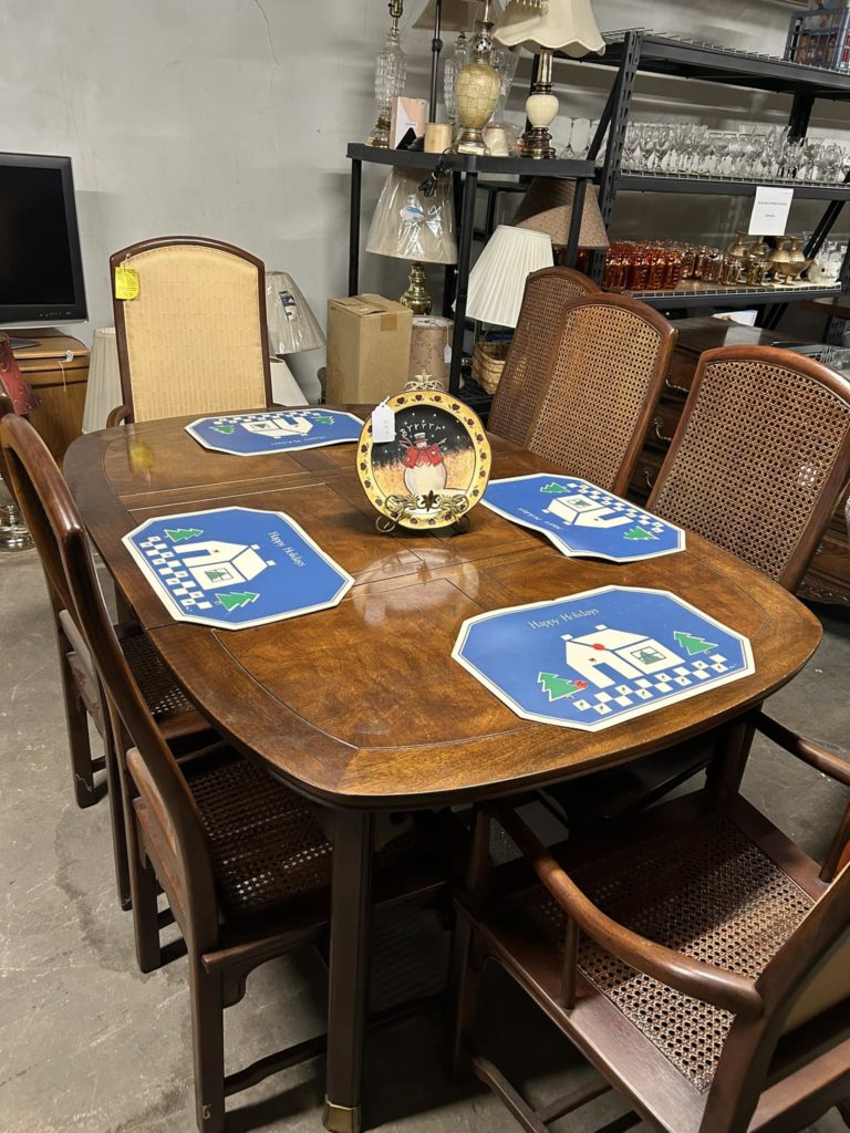 Dining room table and chairs